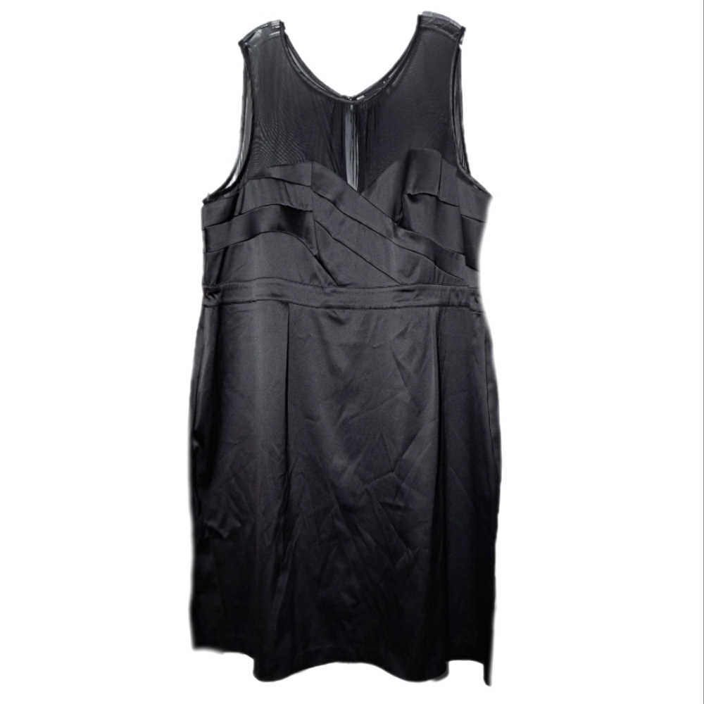 Lane Bryant Next Satin Mesh Sweetheart Neckline Dress - Picture 1 of 3